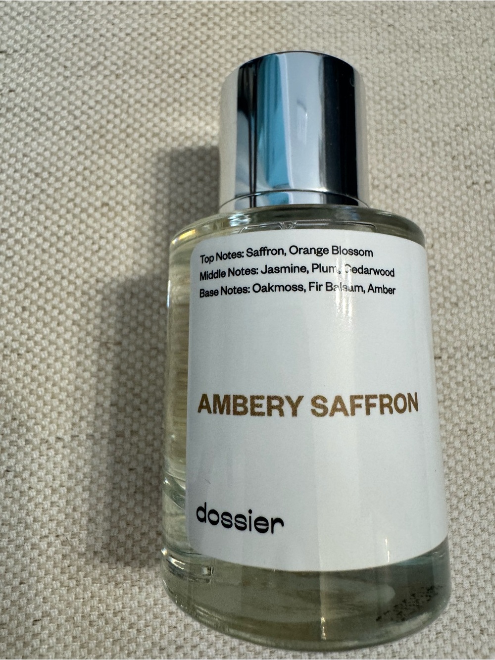 Dossier Ambery Saffron Women’s Perfume - White & Silver Bottle